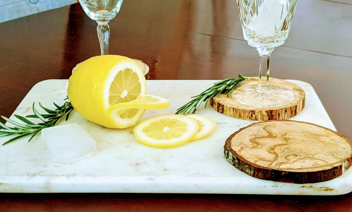 Alder Wood Coasters - Set of 4